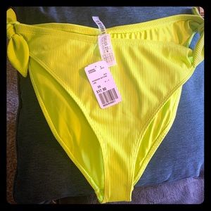 Lime green plus size swimming bottoms